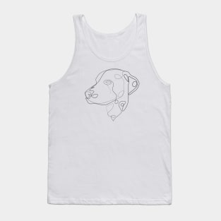 Dalmatian - one line drawing Tank Top